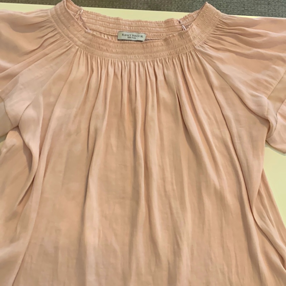 Size small light pink silk blouse
